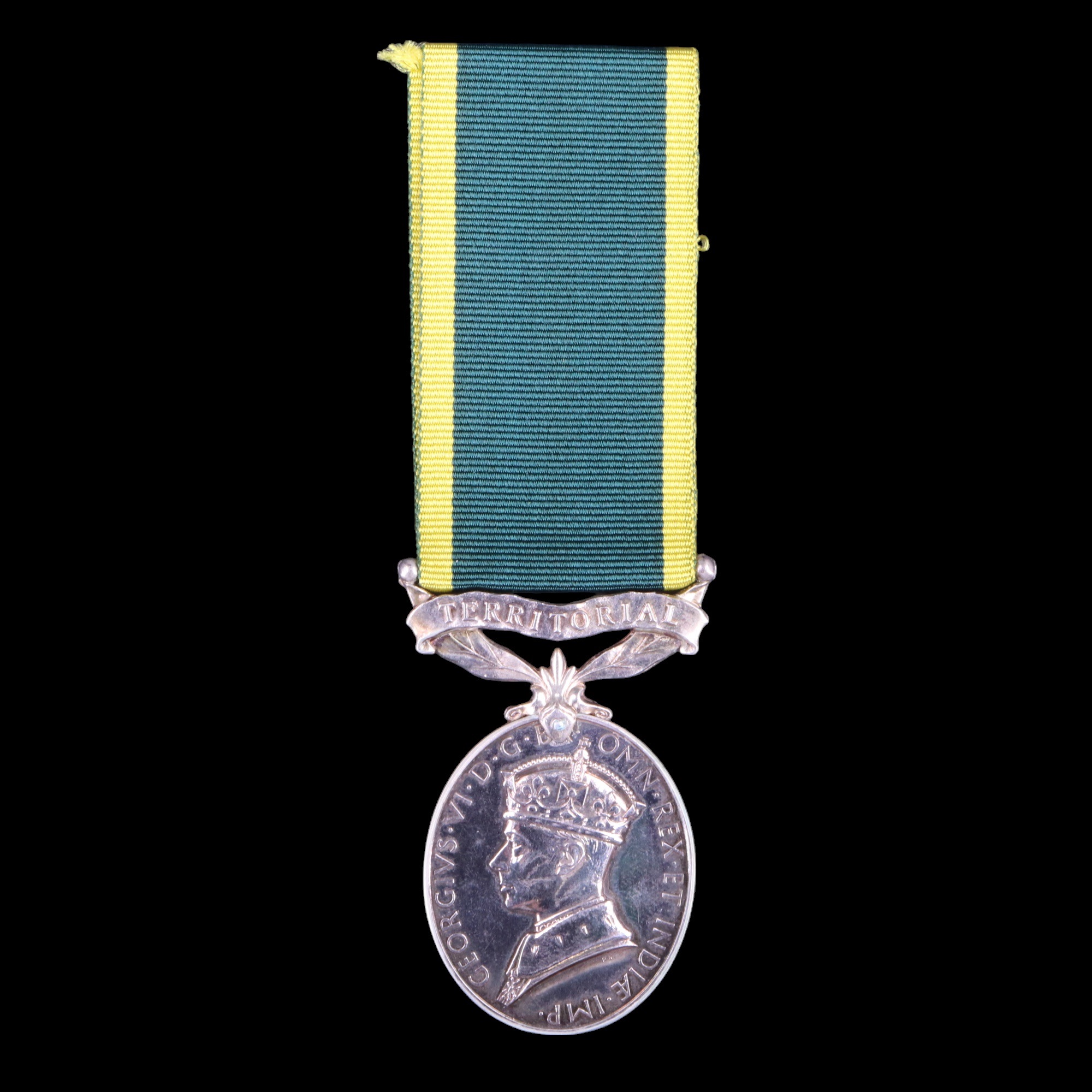 A Territorial Efficiency Medal to 1444934 Pte A P Bacon, Border Regiment