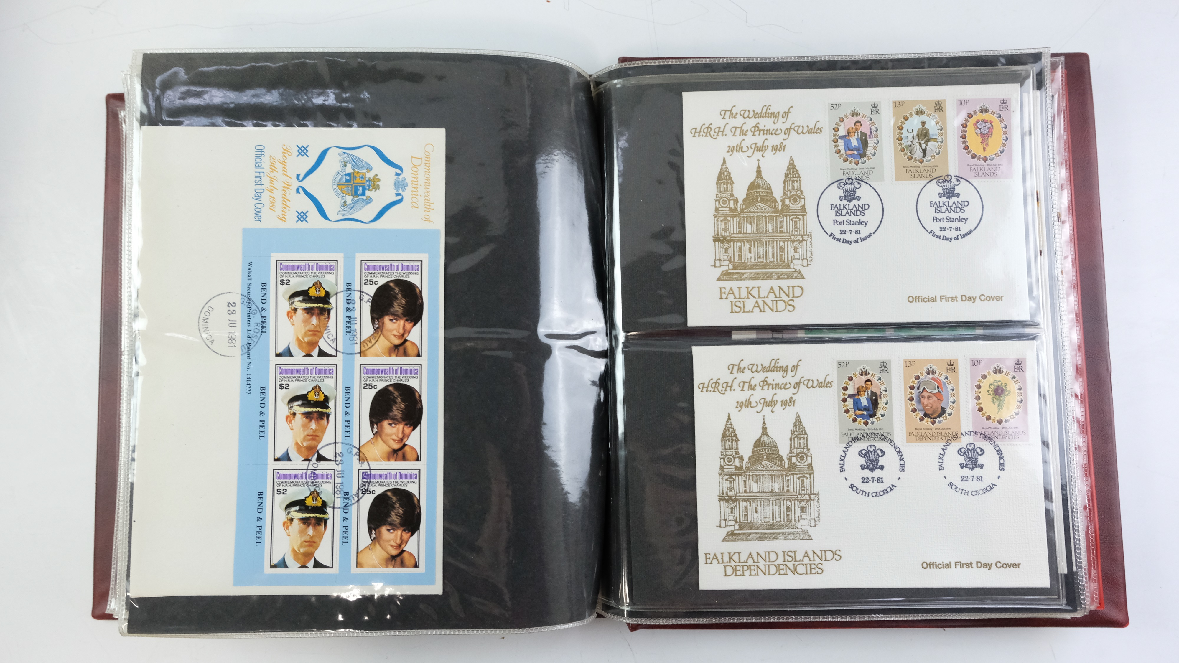 A large quantity of albums containing various world stamp covers including royal commemoratives, - Image 20 of 154