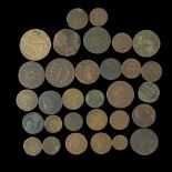 A group of 18th Century French coins, largely Louis XV-Louis XVI, Livre Tournois