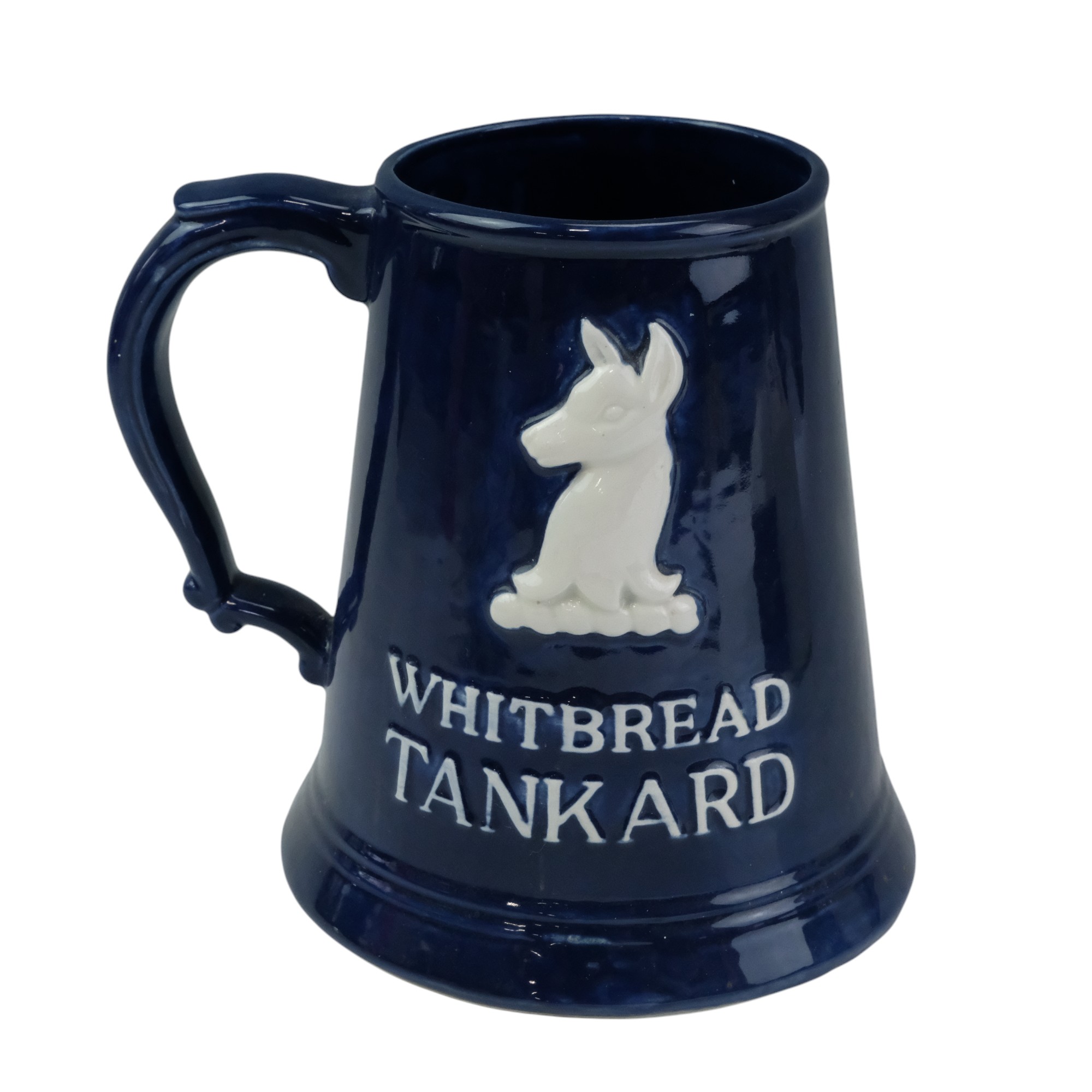 Breweriana comprising a large Whitbread tankard, 18 cm, together with a Lambs Navy Rum bowl, Players - Image 2 of 4