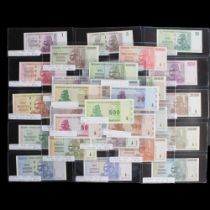 A comprehensive album of Reserve Bank of Zimbabwe hyperinflation and other banknotes