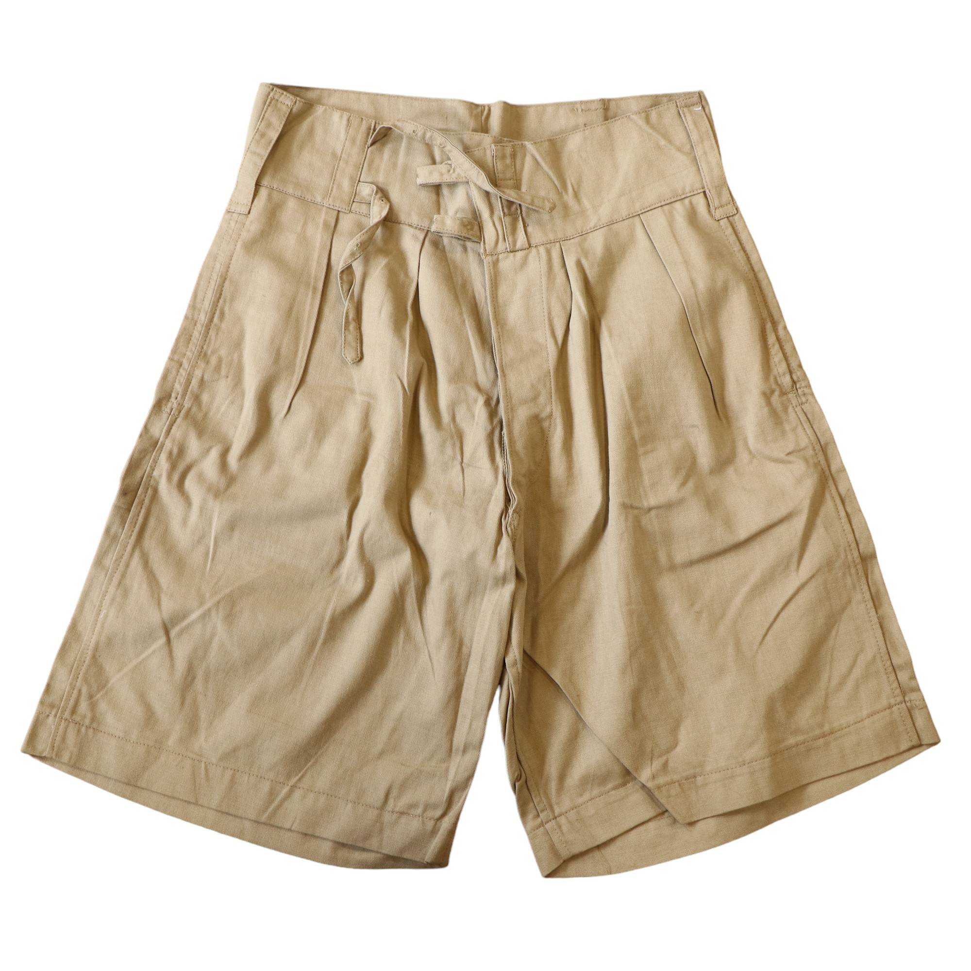 A 1942 dated pair of Indian-made khaki drill shorts