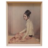 After Gerald Festus Kelly (1879-1972) "Saw Ohn Nyun", a soft, pink-toned study of the Burmese