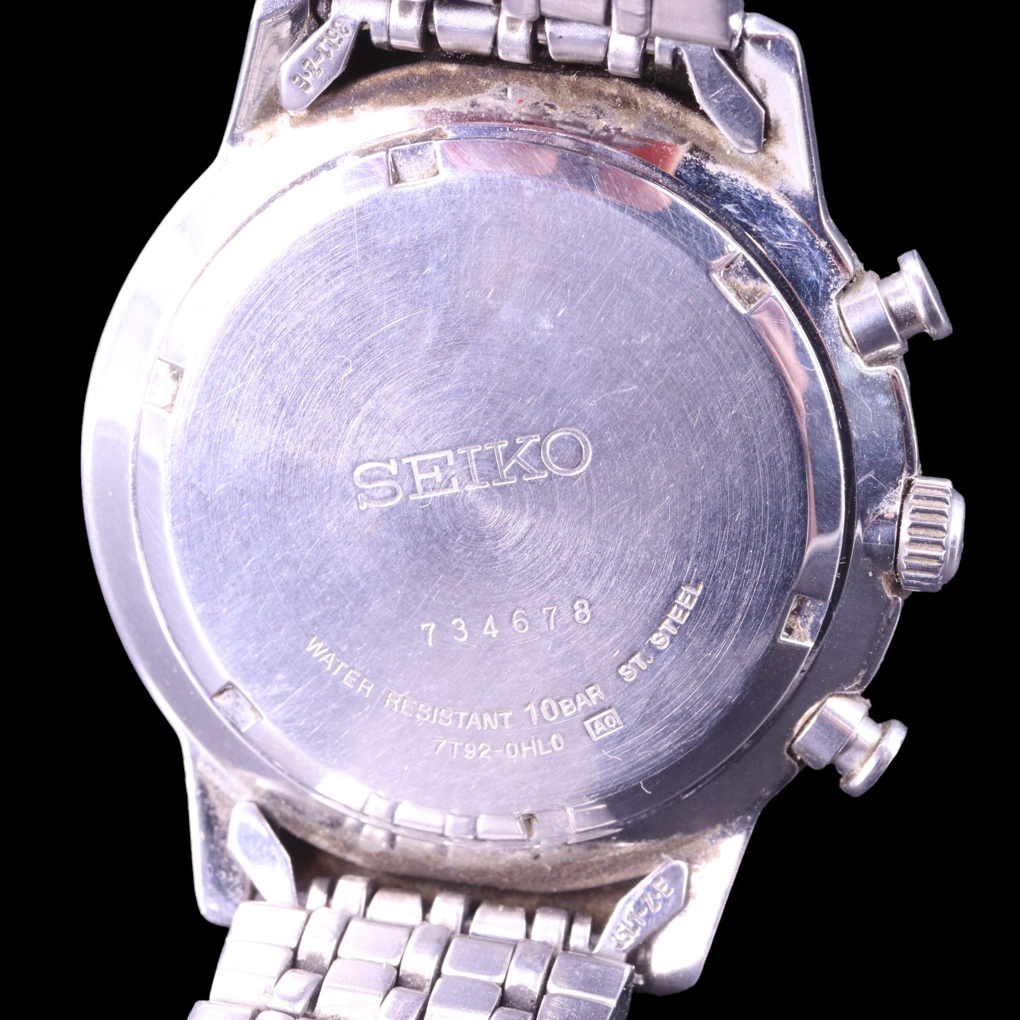 A Seiko quartz chronograph wristwatch, 7T92-OKN8 R 2, together with A Seiko Kinetic SQ50, 5M42- - Image 4 of 9