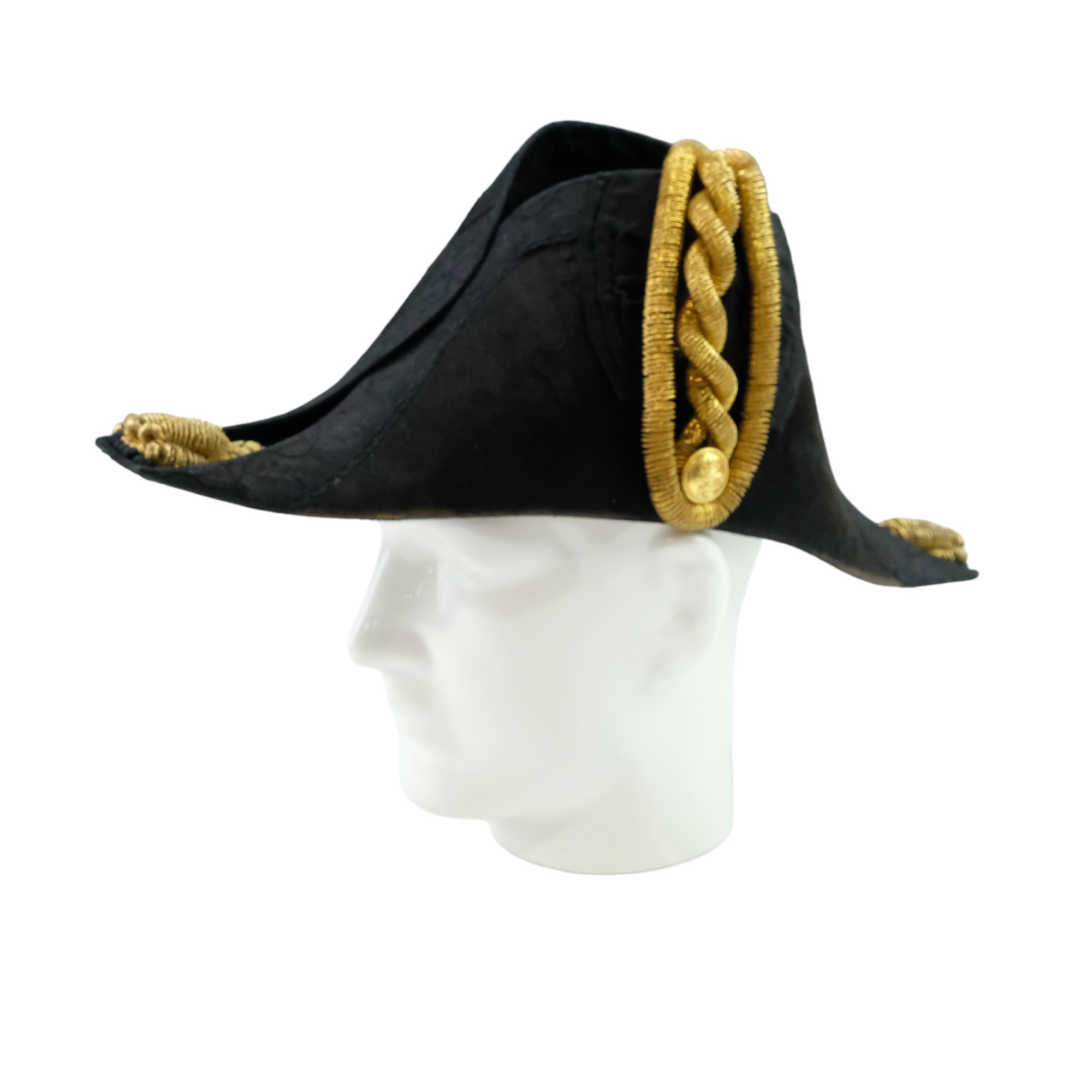 A George VI Royal Navy officer's cocked hat, epaulettes, sword belt and uniform shoulder straps, - Image 2 of 10