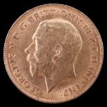 A 1913 gold half sovereign