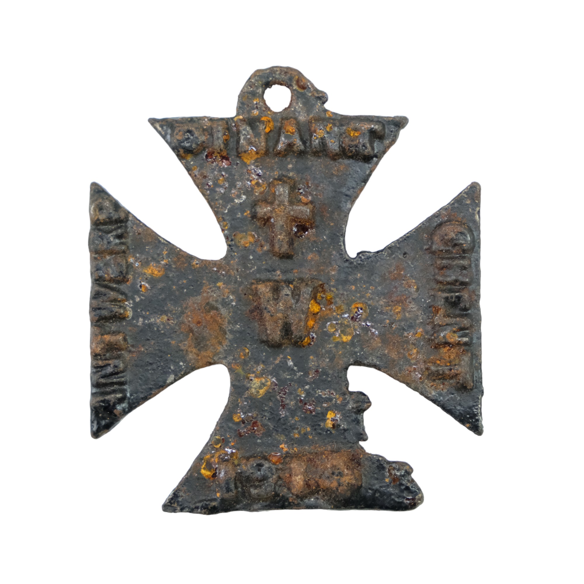 A Great War Allied mock German iron cross propaganda medal - Image 2 of 2