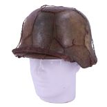 A reproduction German Third Reich steel helmet