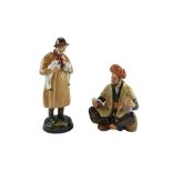 Two Royal Doulton figurines; "Lambing Time" and "Omar Khayyam", HN 1890 and HN 2247 respectively,