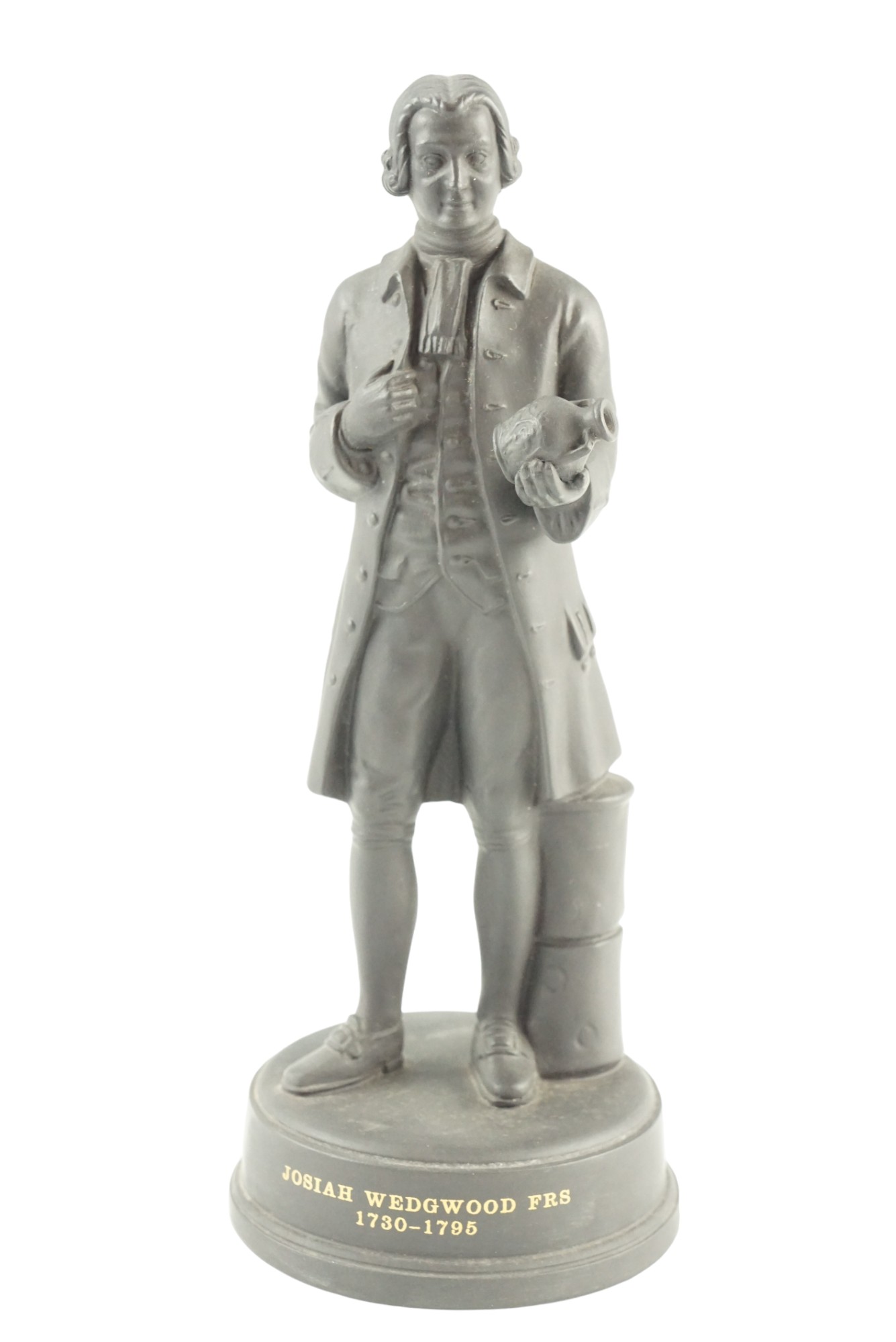 A Josiah Wedgwood black basalt figurine, height 22 cm