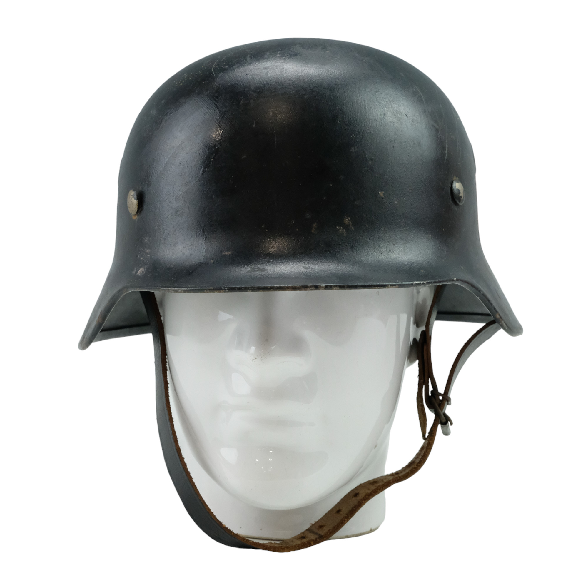 A post-War steel helmet bearing spurious German insignia - Image 2 of 7