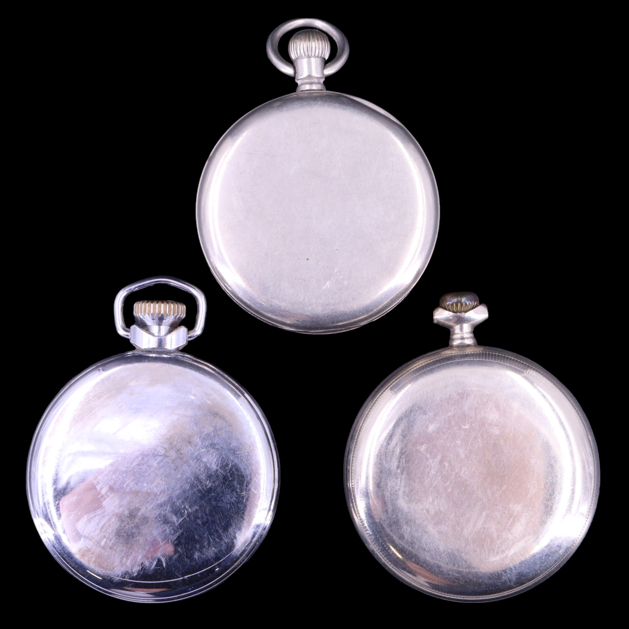 Three early-to-mid 20th Century pocket watches, (a/f) - Image 2 of 4