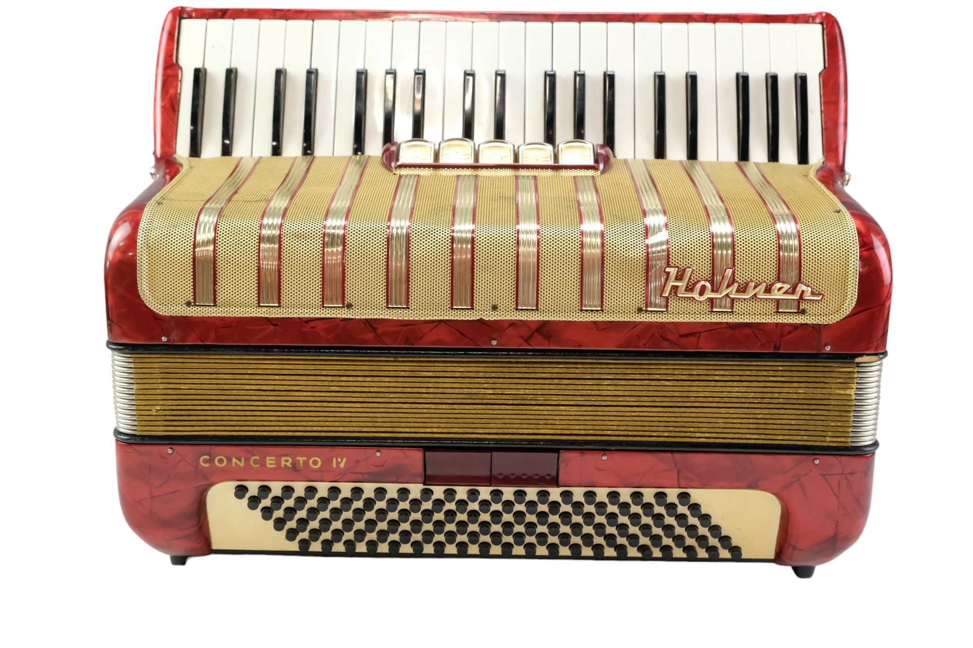 A cased Hohner Concerto IV accordion - Image 3 of 4