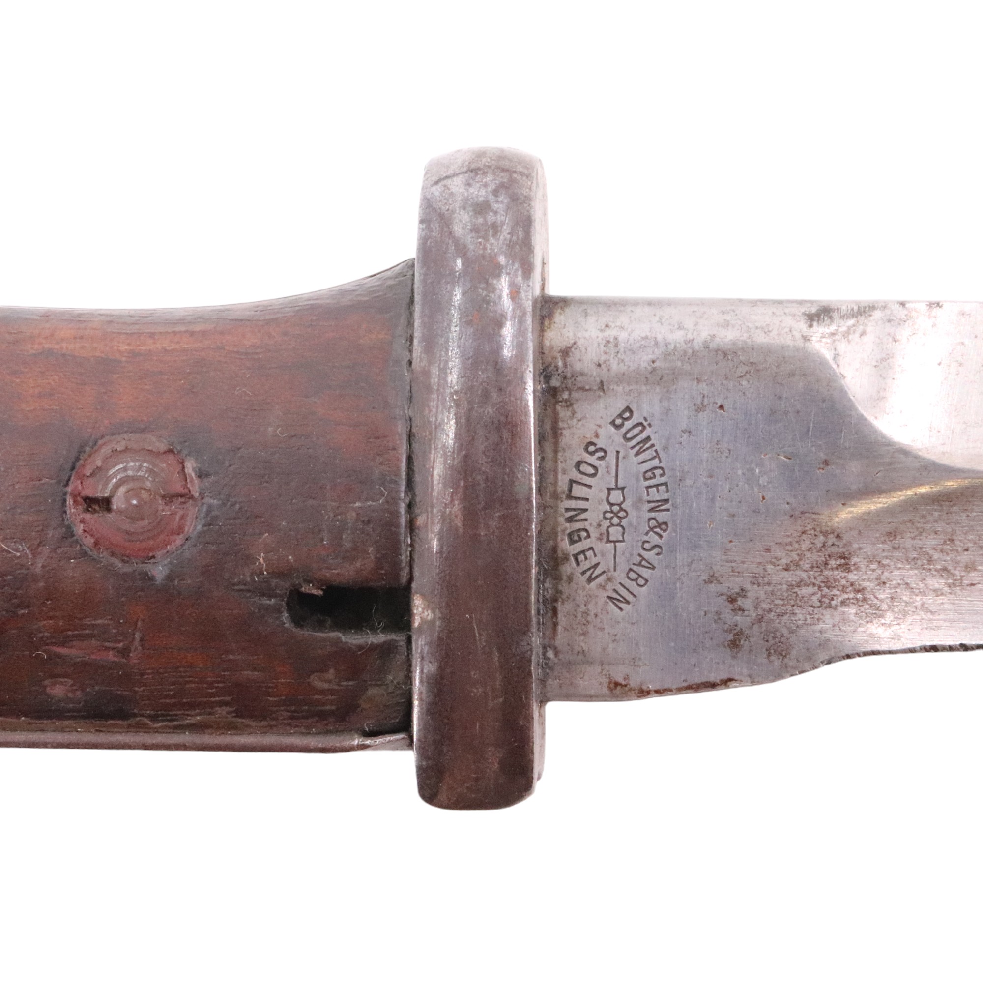 A Great War Imperial German S84/98 bayonet having had its saw-back officially removed - Image 3 of 3