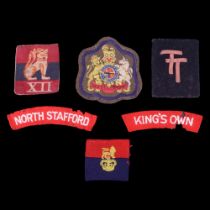 Second World War 12th Army printed and 50th Northumbrian Division hand-made formation signs and