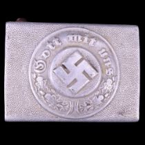 A German Third Reich police aluminium alloy belt buckle