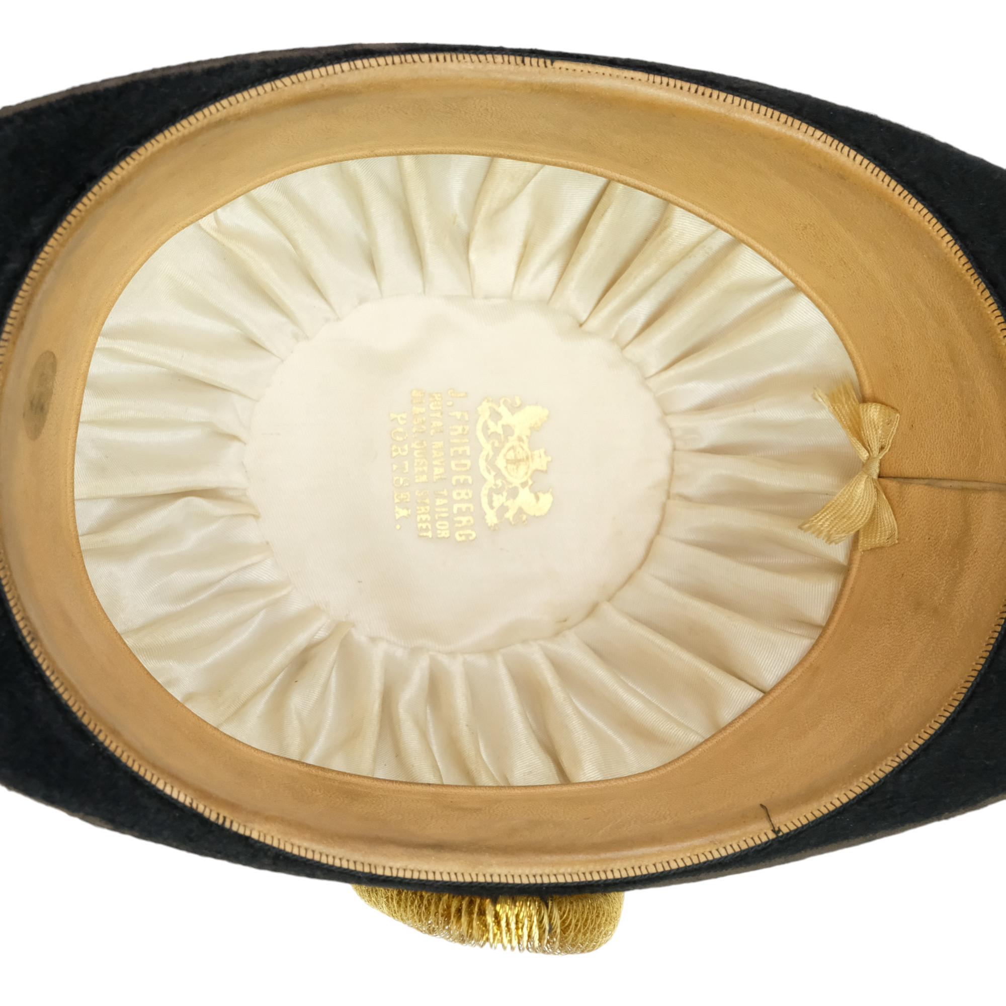 A George VI Royal Navy officer's cocked hat, epaulettes, sword belt and uniform shoulder straps, - Image 6 of 10