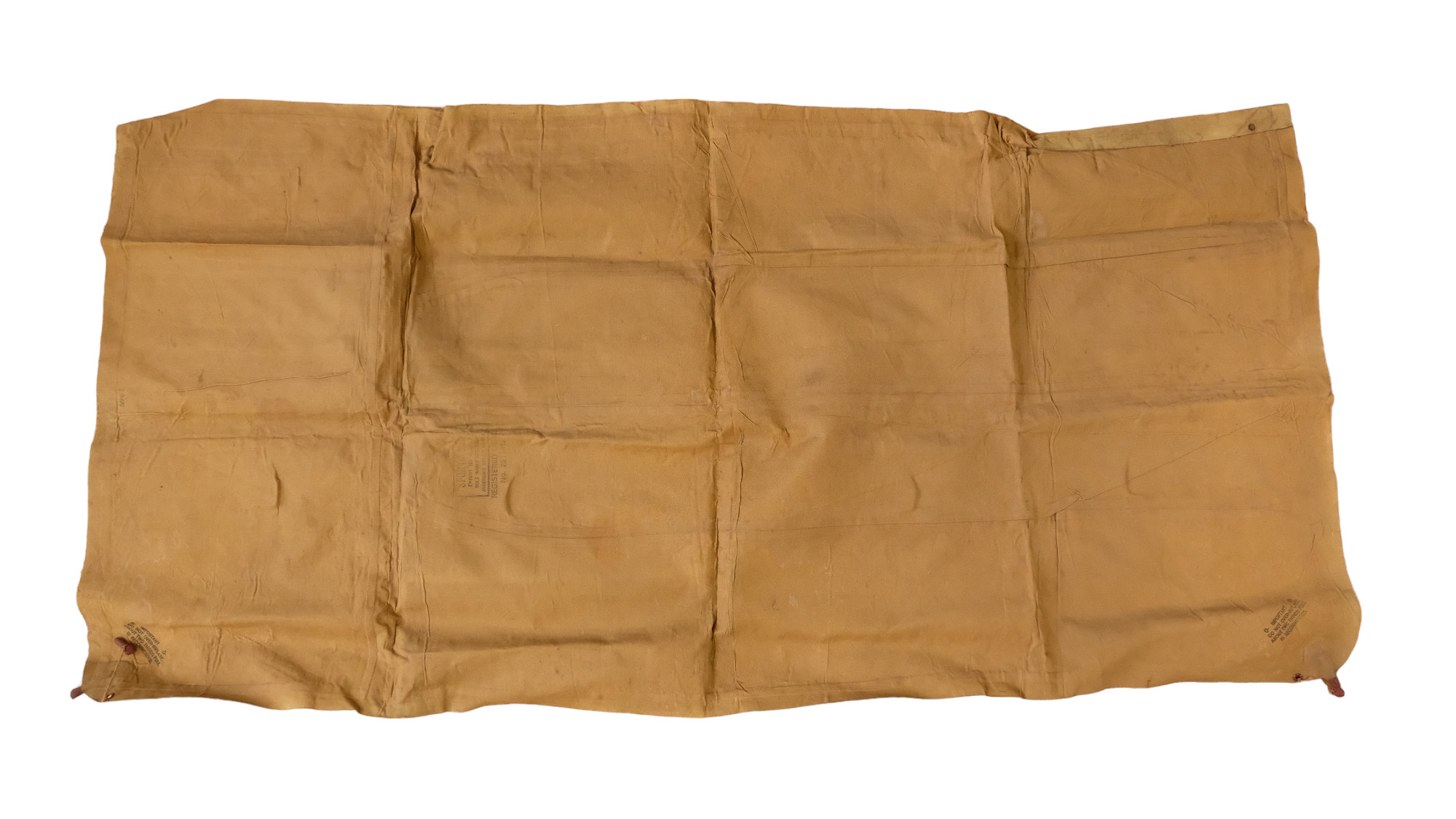 A Great War / Second World War army officer's private purchase inflatable mattress and pillow - Image 3 of 3