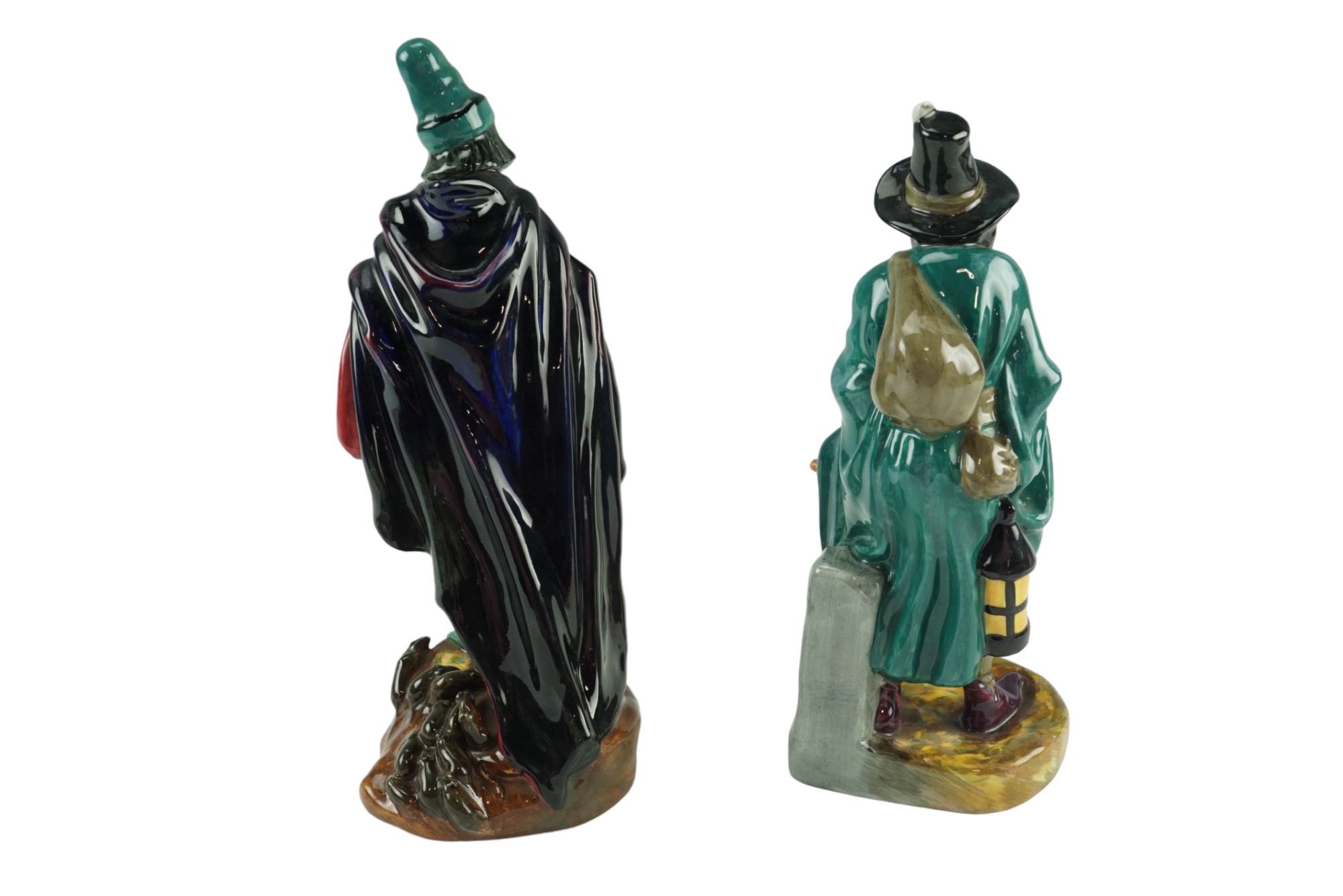 Two Royal Doulton figurines; "The Mask Seller" and "The Pied Piper", HN 2103 and HN 2102 - Image 2 of 2