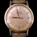 A 1965 Bulova Accutron gold-plated wristwatch, 35 mm