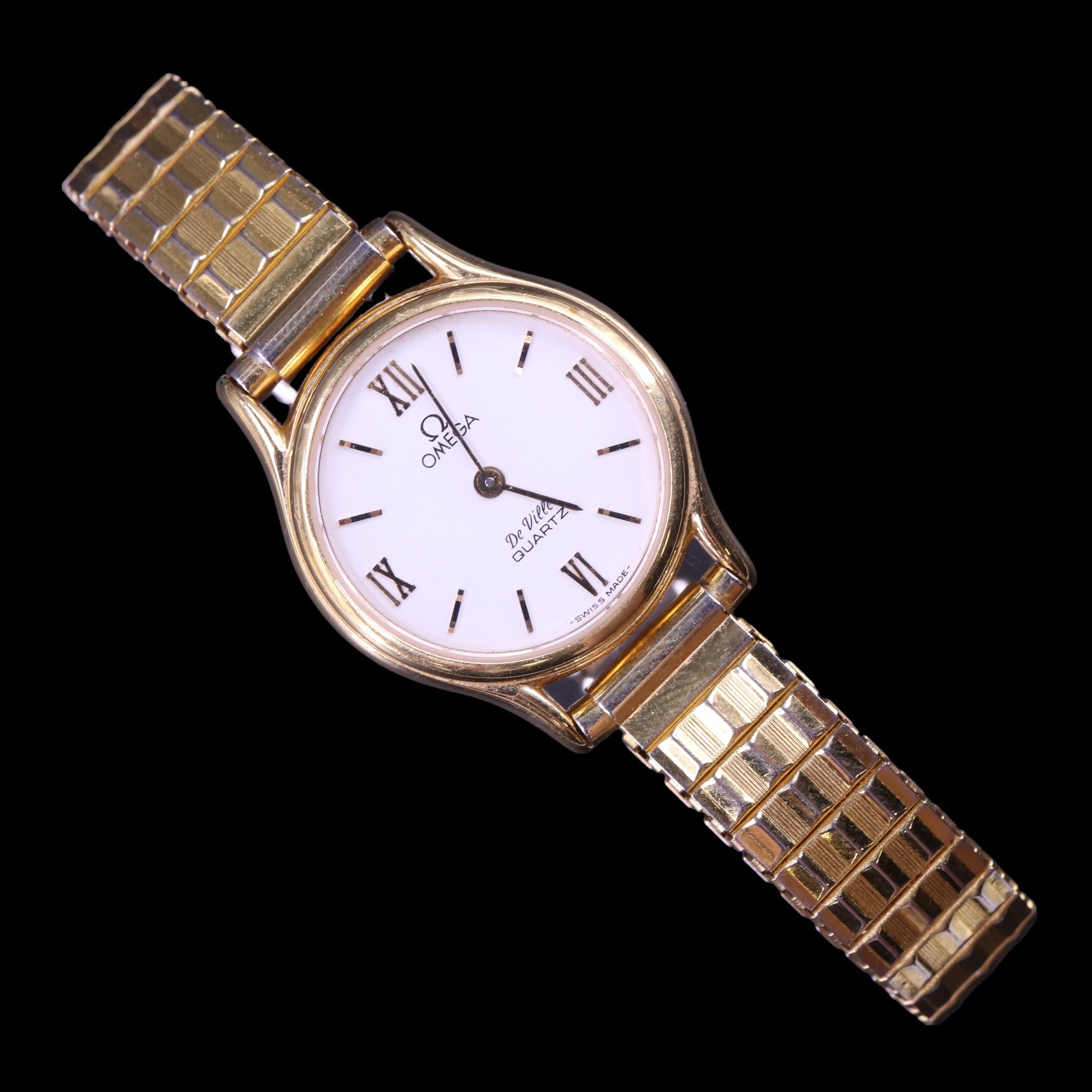 An early 1980s lady's Omega De Ville gold plated quartz wristwatch 25 mm - Image 2 of 5