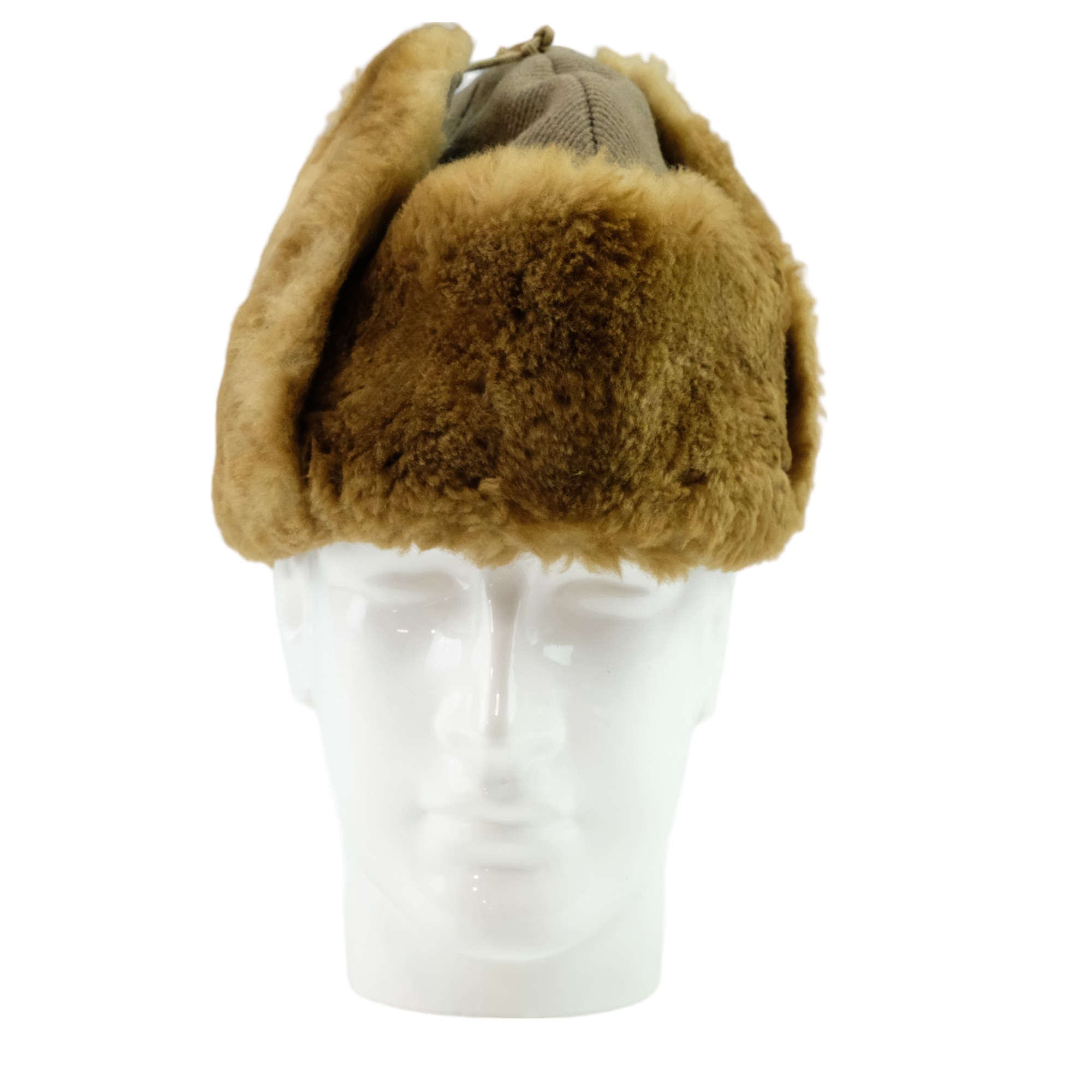 A Second World War Canadian Army cold weather fur cap dated 1943 - Bild 2 aus 5