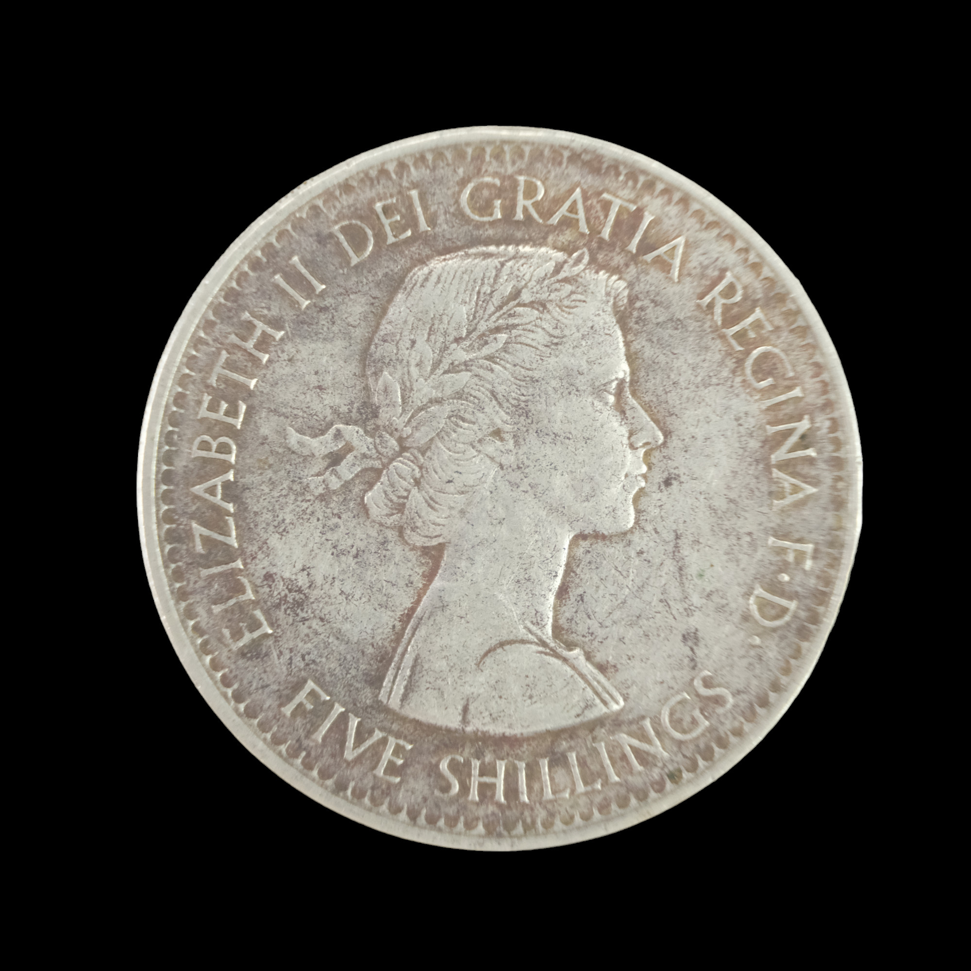 A QEII five shillings for the British Exhibition in New York 1960 [ Although commemorating the
