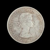 A QEII five shillings for the British Exhibition in New York 1960 [ Although commemorating the