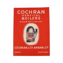 [ Steam Engine ] "Cochran Vertical Boilers, Class A for Land Use", Cochran & Co, Annan, Scotland, 36