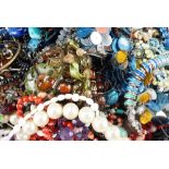 A large quantity of costume jewellery