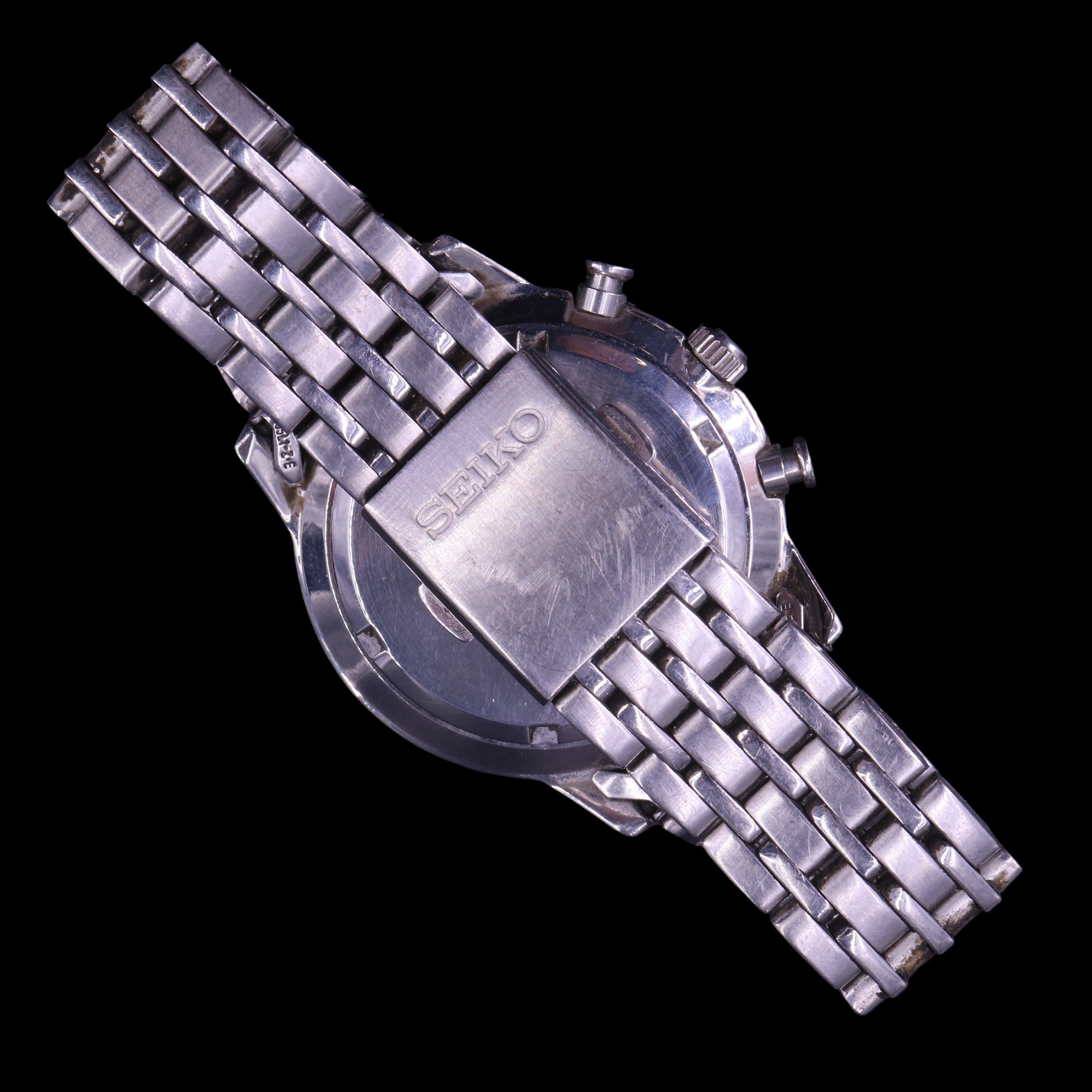 A Seiko quartz chronograph wristwatch, 7T92-OKN8 R 2, together with A Seiko Kinetic SQ50, 5M42- - Image 3 of 9