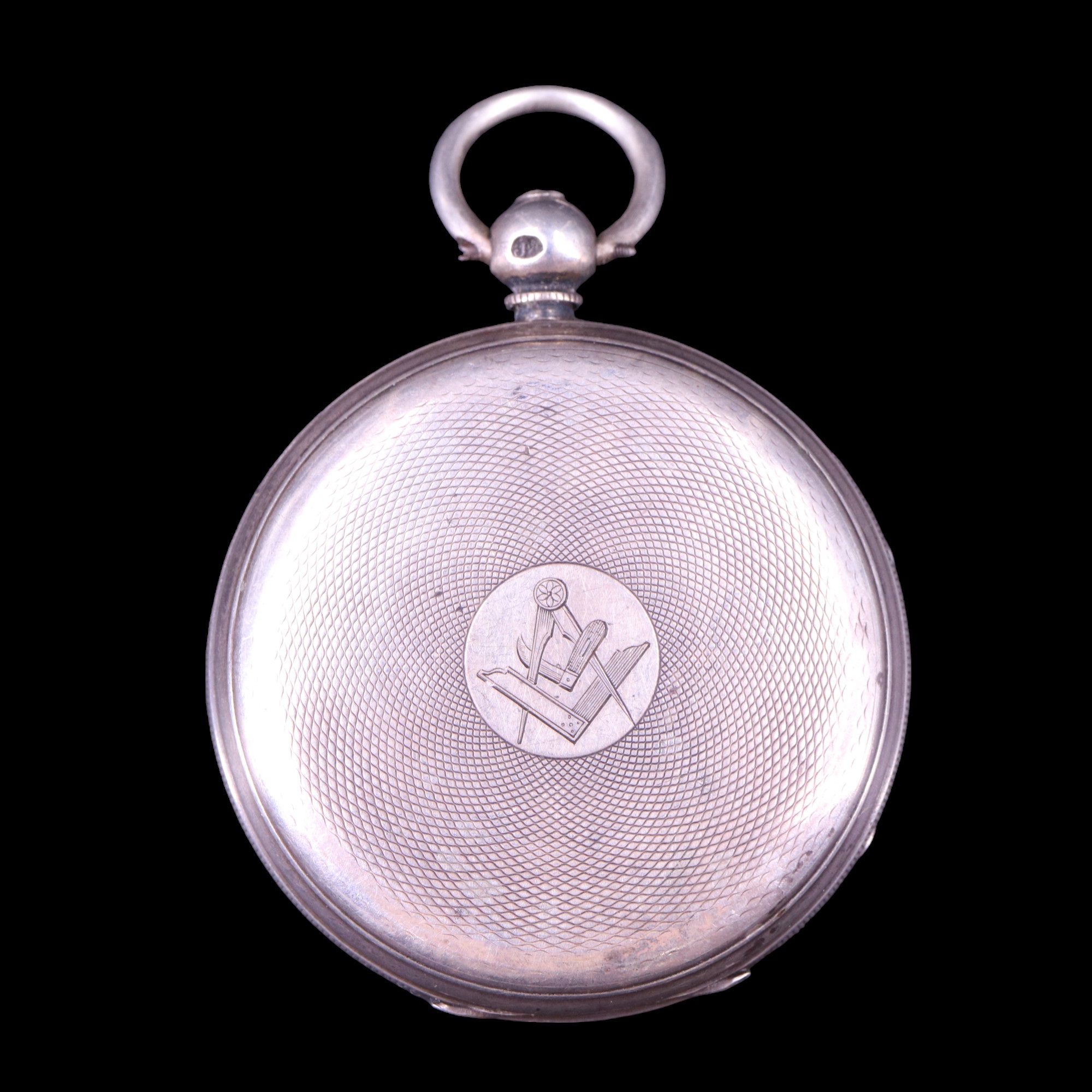 A Victorian Masonic presentation silver pocket watch, by Maule of Newcastle upon Tyne, having a - Image 2 of 4