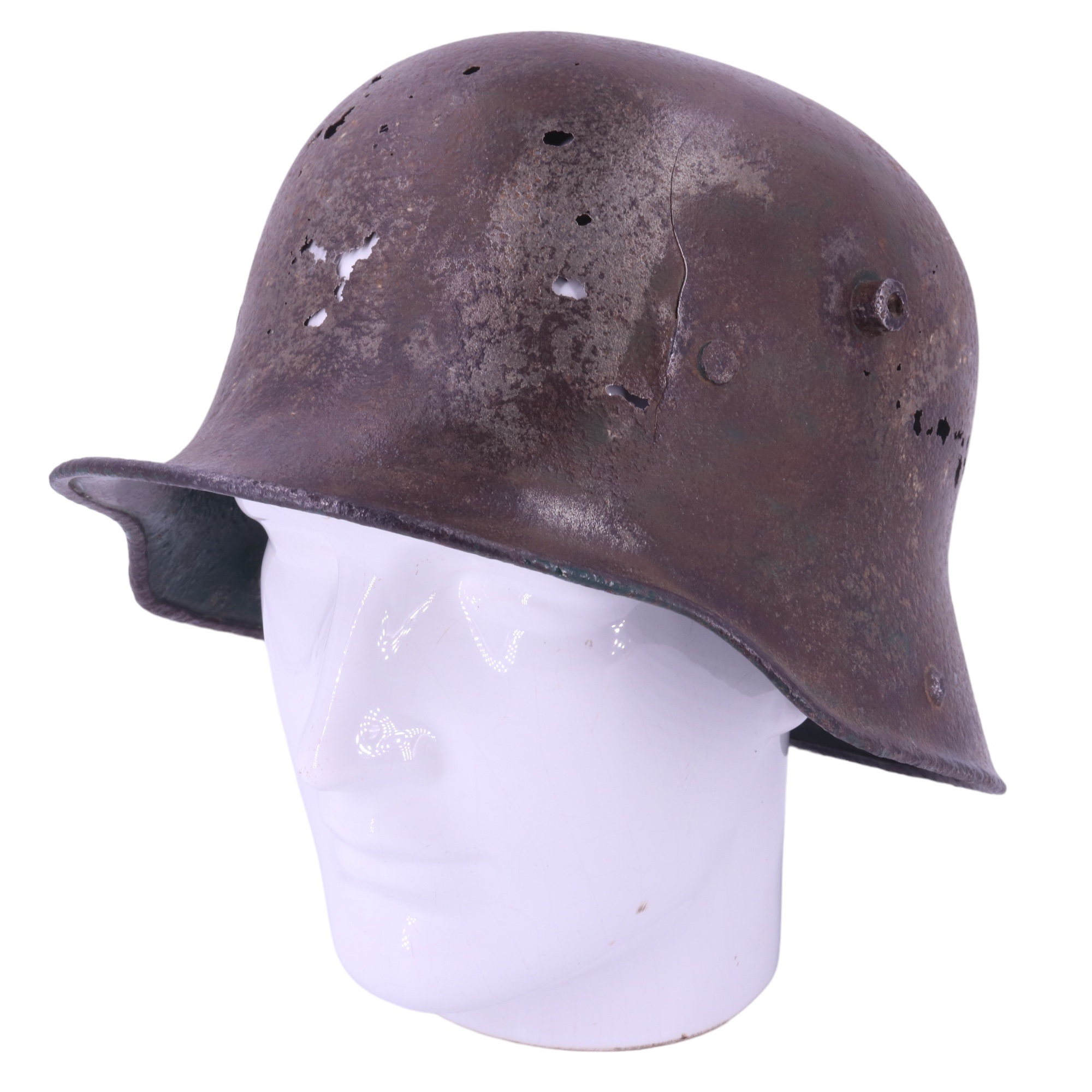 A relic Imperial German steel helmet