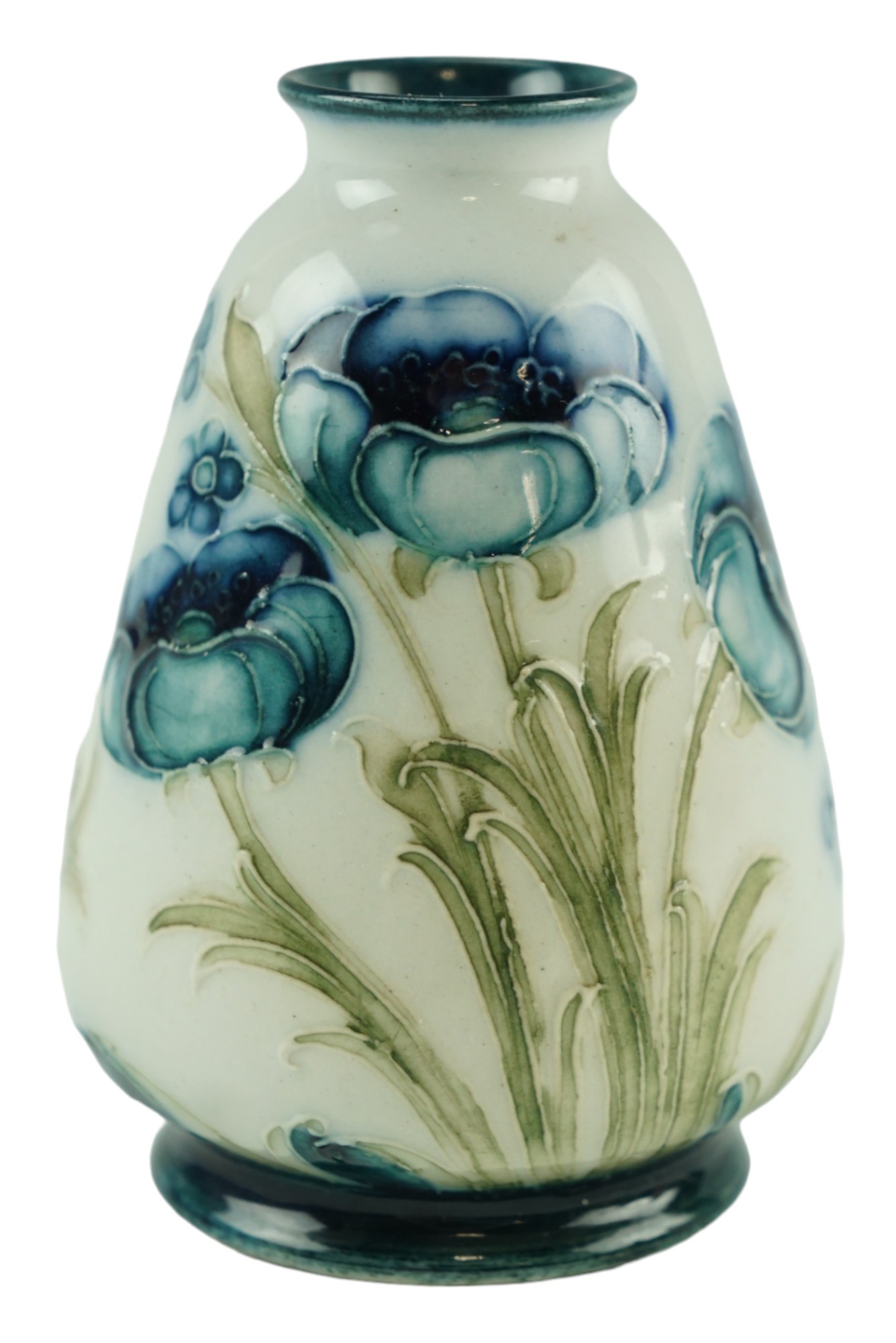 An early 20th Century William Moorcroft / James Macintyre & Co Florian Ware diminutive vase, of - Image 2 of 4