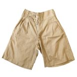 A 1942 dated pair of Indian-made khaki drill shorts