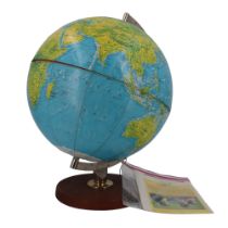 A 1960s Phillips terrestrial globe, 42 cm