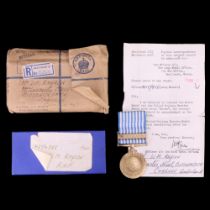 A cased UN Korea Medal to 4242398 W M Rayson, Royal Nothumberland Fusillers