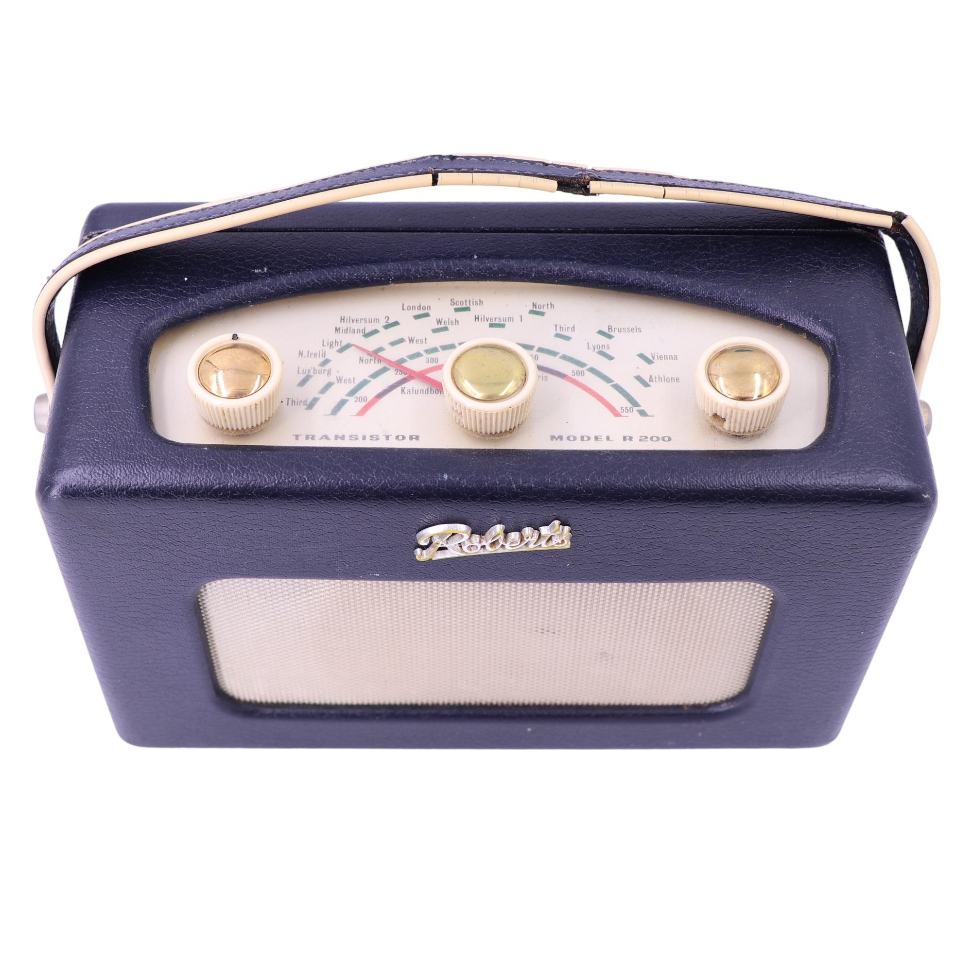 A 1950s/1960s Roberts R200 transistor radio, 22 x 10 x 15 cm - Bild 2 aus 3