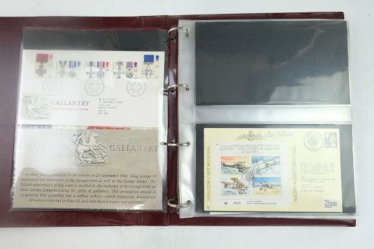 Five albums of largely signed flown / first day stamp covers, including "The Squadrons of the - Image 12 of 68