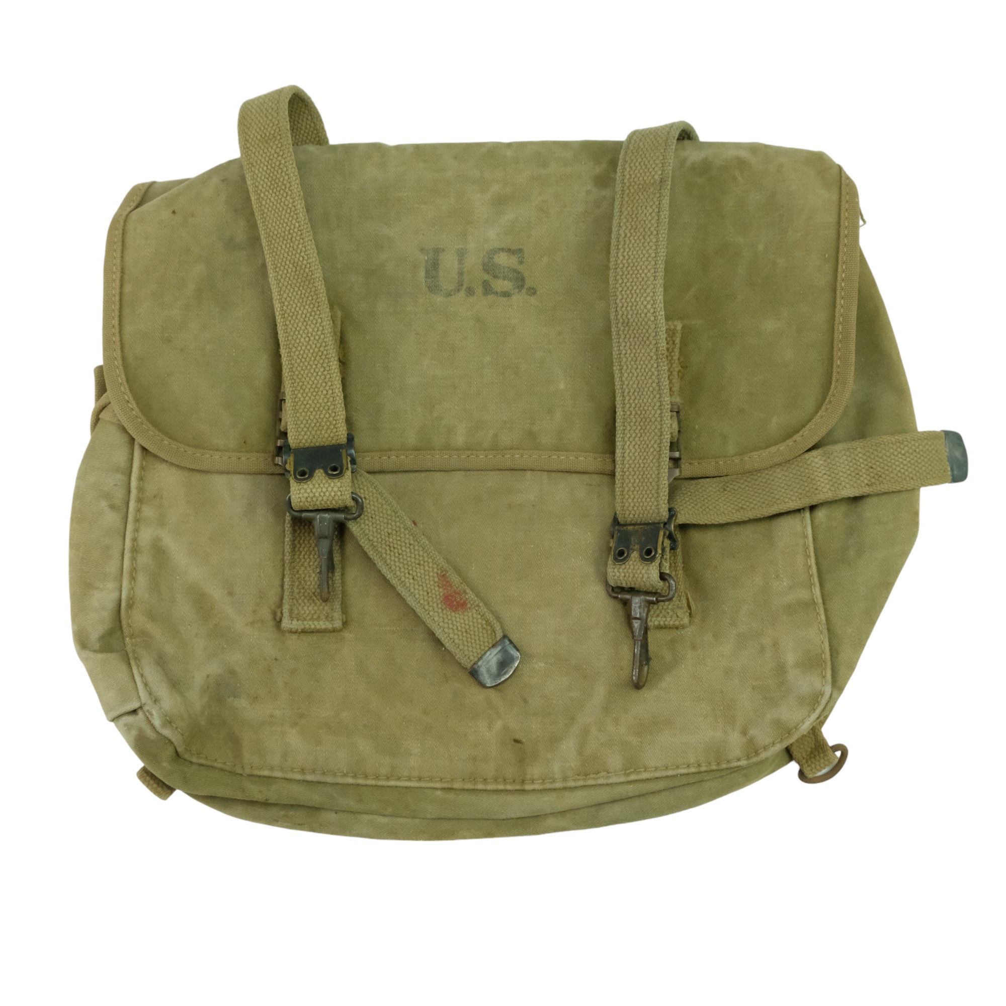 A Second World War US Army M 1936 Musette Pack together with Combat Pack - Image 4 of 4