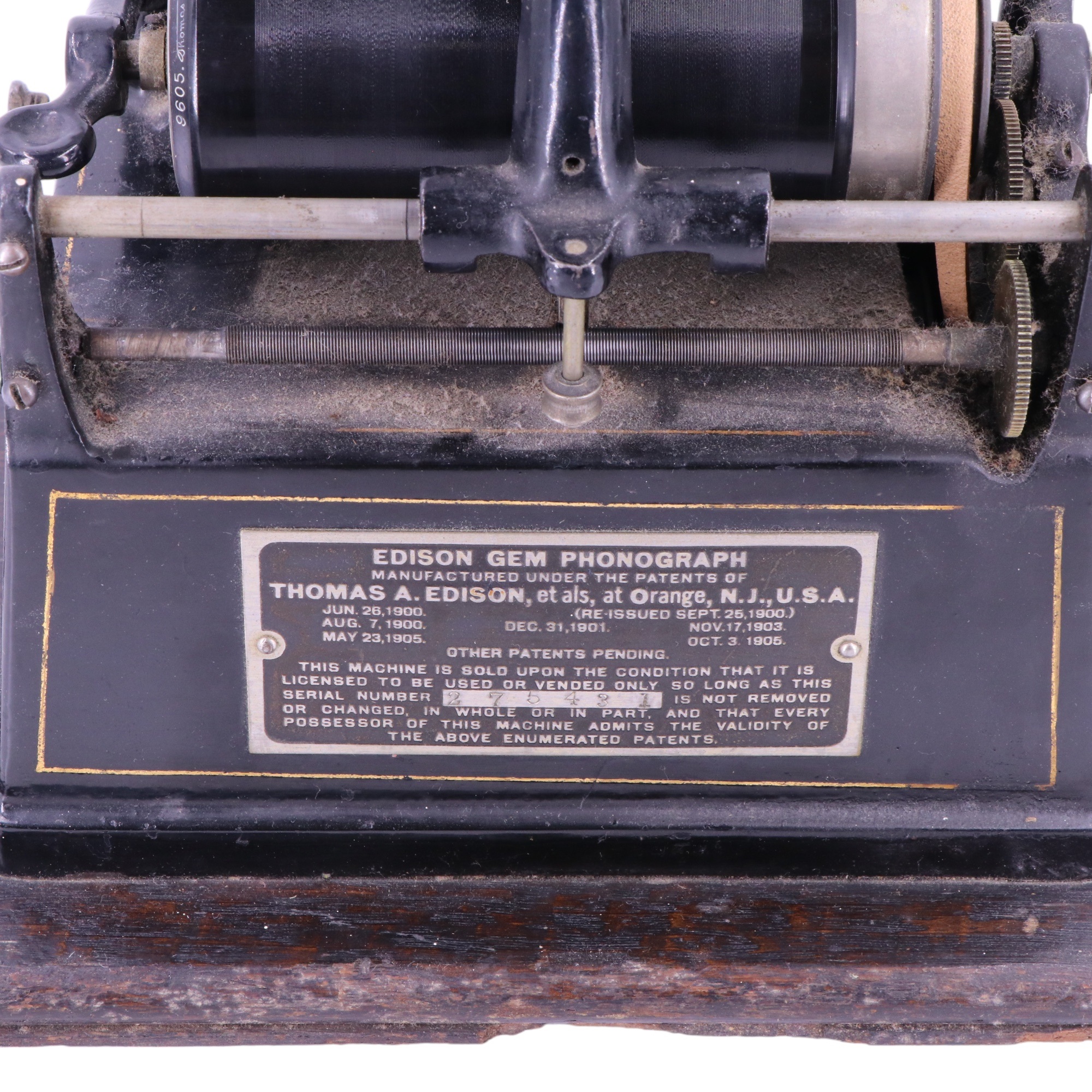 A late 19th / early 20th Century Edison Gem phonograph - Image 6 of 6