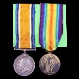 British War and Victory Medals to 203380 Pte S G Williams, Border Regiment
