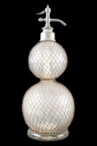 A 1920s "caged" double gourd soda syphon, 49 cm