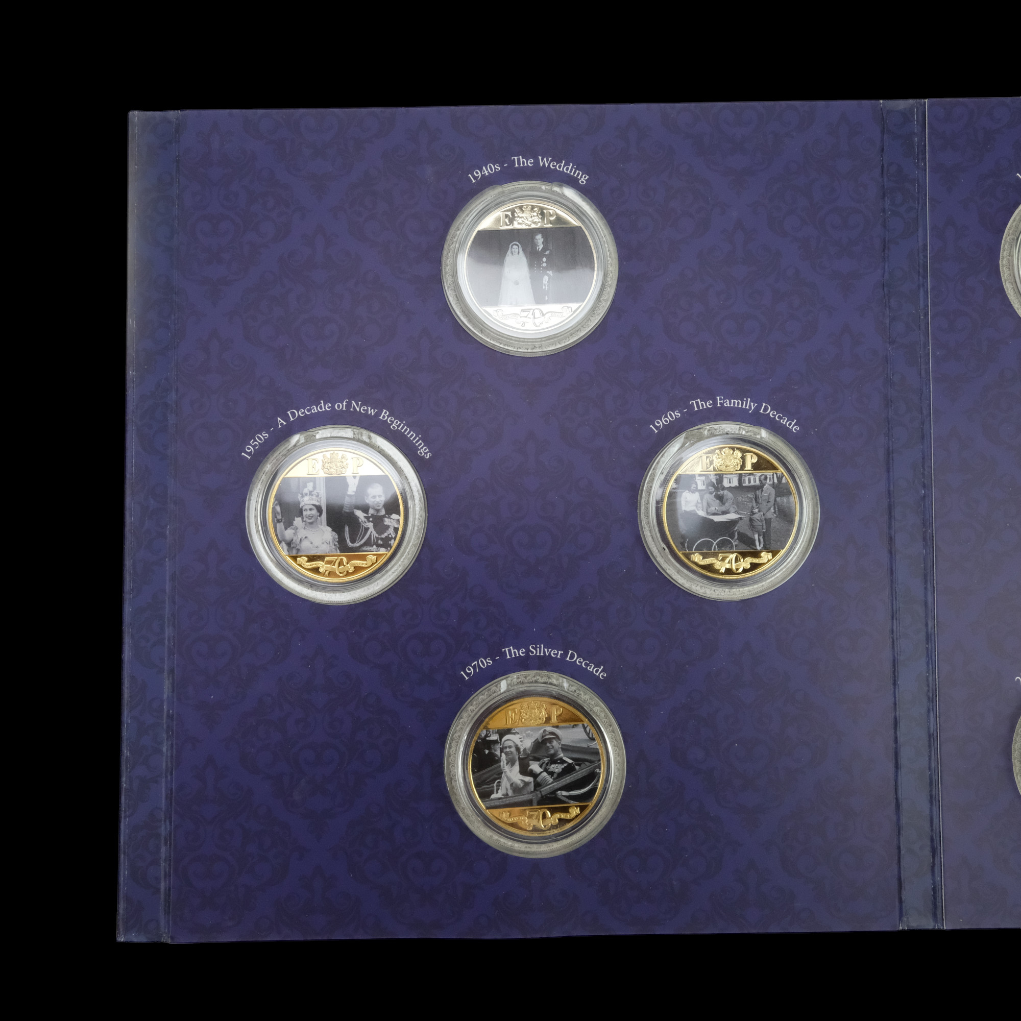The Platinum Wedding Anniversary Photographic Collection royal commemorative coin set comprising The - Image 3 of 6