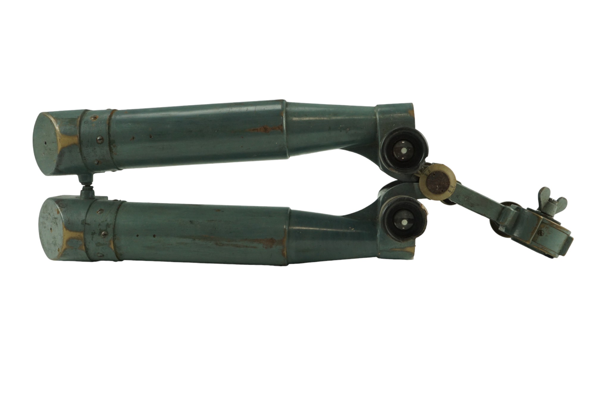 A Great War Imperial German army binocular periscope by Goertz, with tripod and leather cases - Image 2 of 25