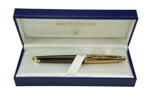 A boxed Waterman Carene fountain pen having a 14K nib