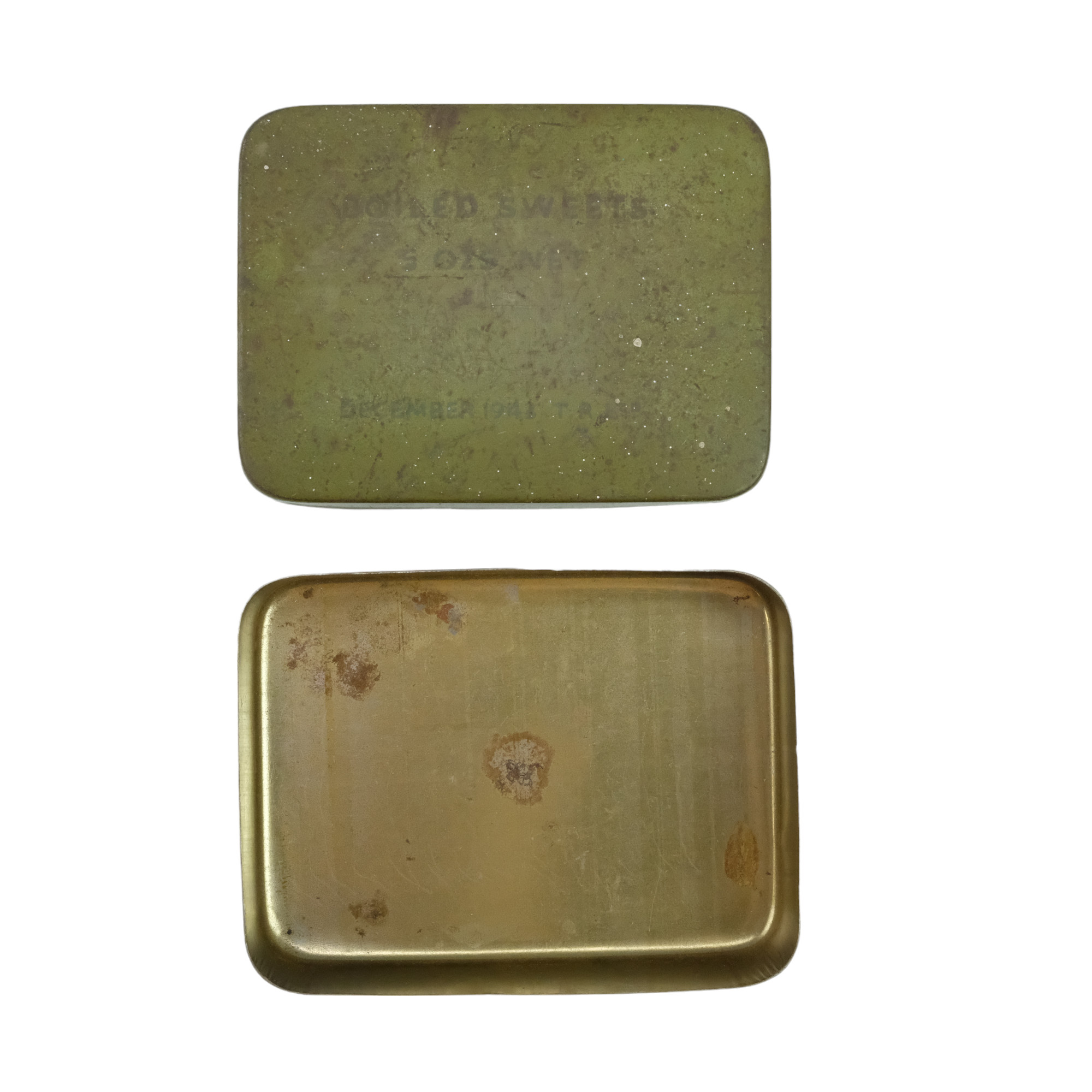 A 1943 British Army Boiled Sweets ration tin - Image 2 of 2