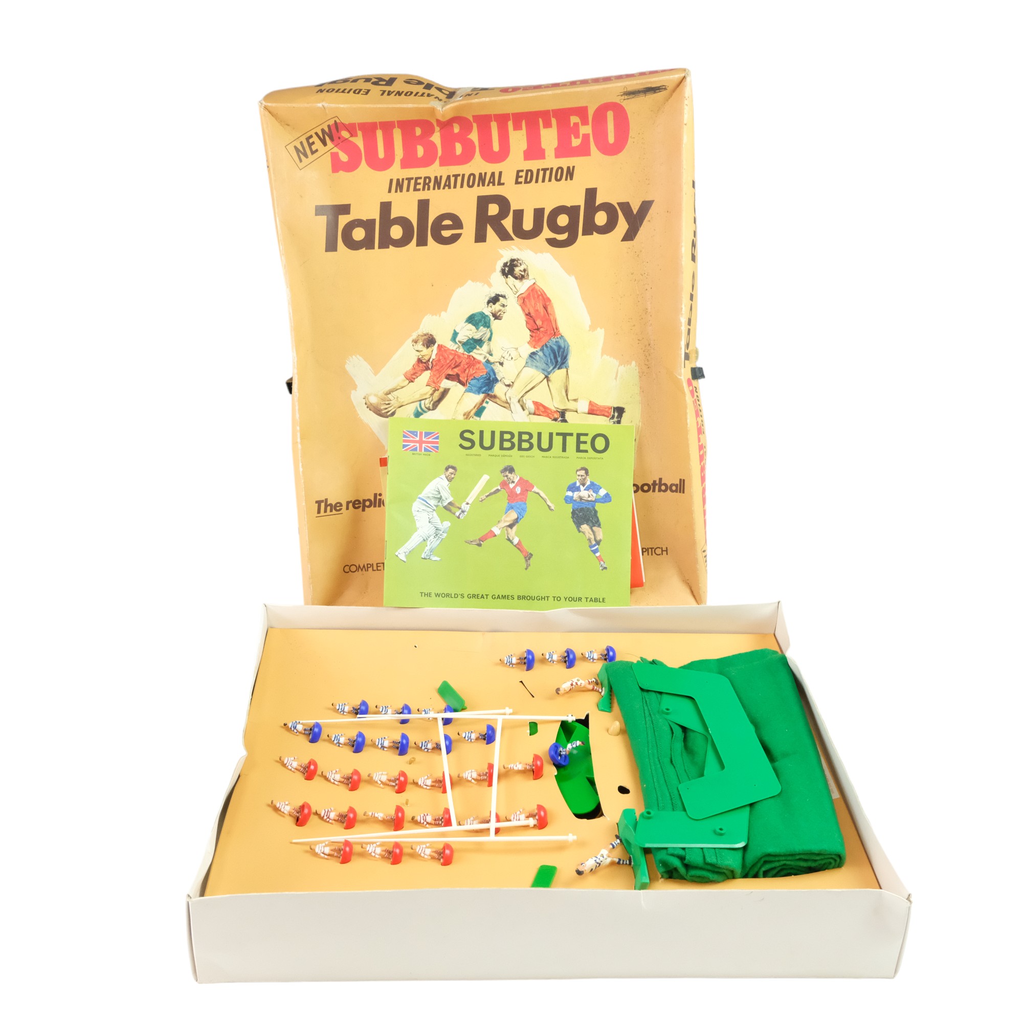 Four vintage board games including Subbuteo Table Rugby, Minoru and Railroader - Image 2 of 5