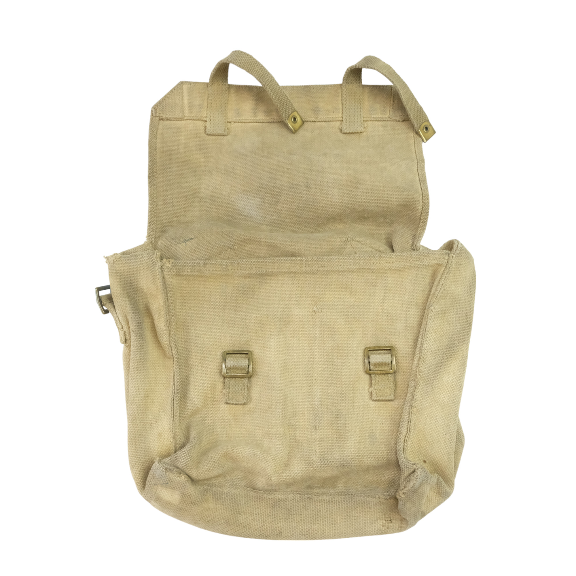 A Second World War British Army medic's webbing haversack / small pack - Image 2 of 2