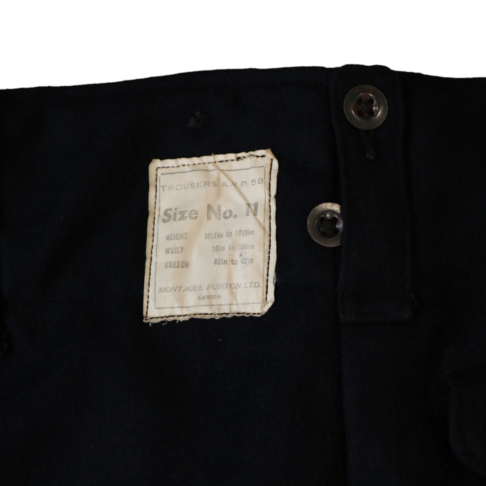 A pair of Second World War British Home Front ARP 58 Trousers - Image 3 of 4